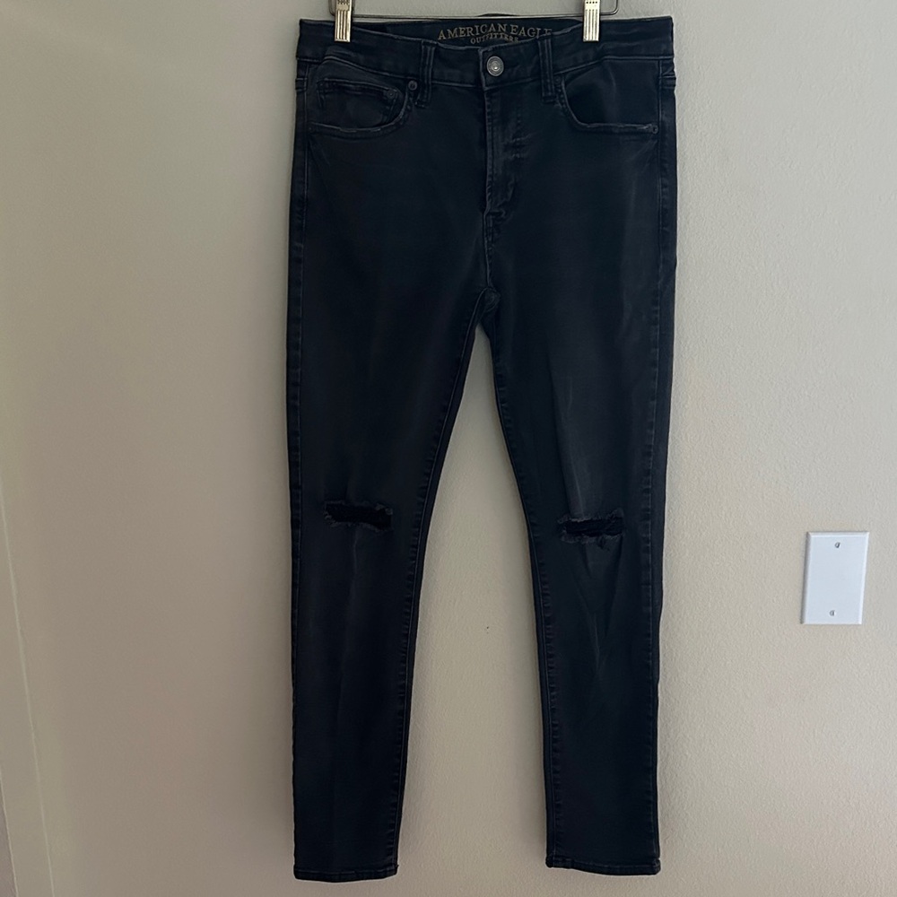 American Eagle Outfitters Men’s Black Skinny Jeans W31 L30 EUC